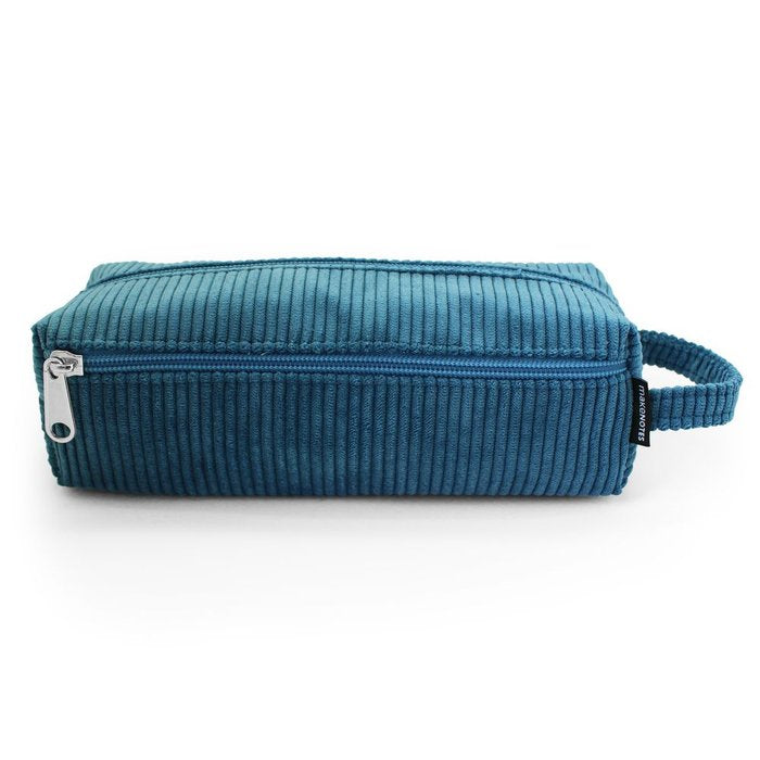 Estuche Doble 23x8x8 cm Azul Cerceta Silky Touch MAKENOTES Imagen principal del producto