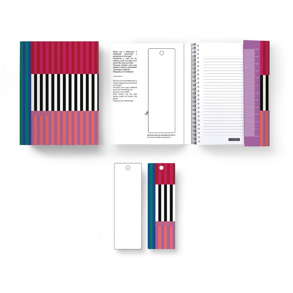 Libro Notas A6 Espiral Blanco Oculto Interior Rayado Lines MAKENOTES Imagen principal del producto
