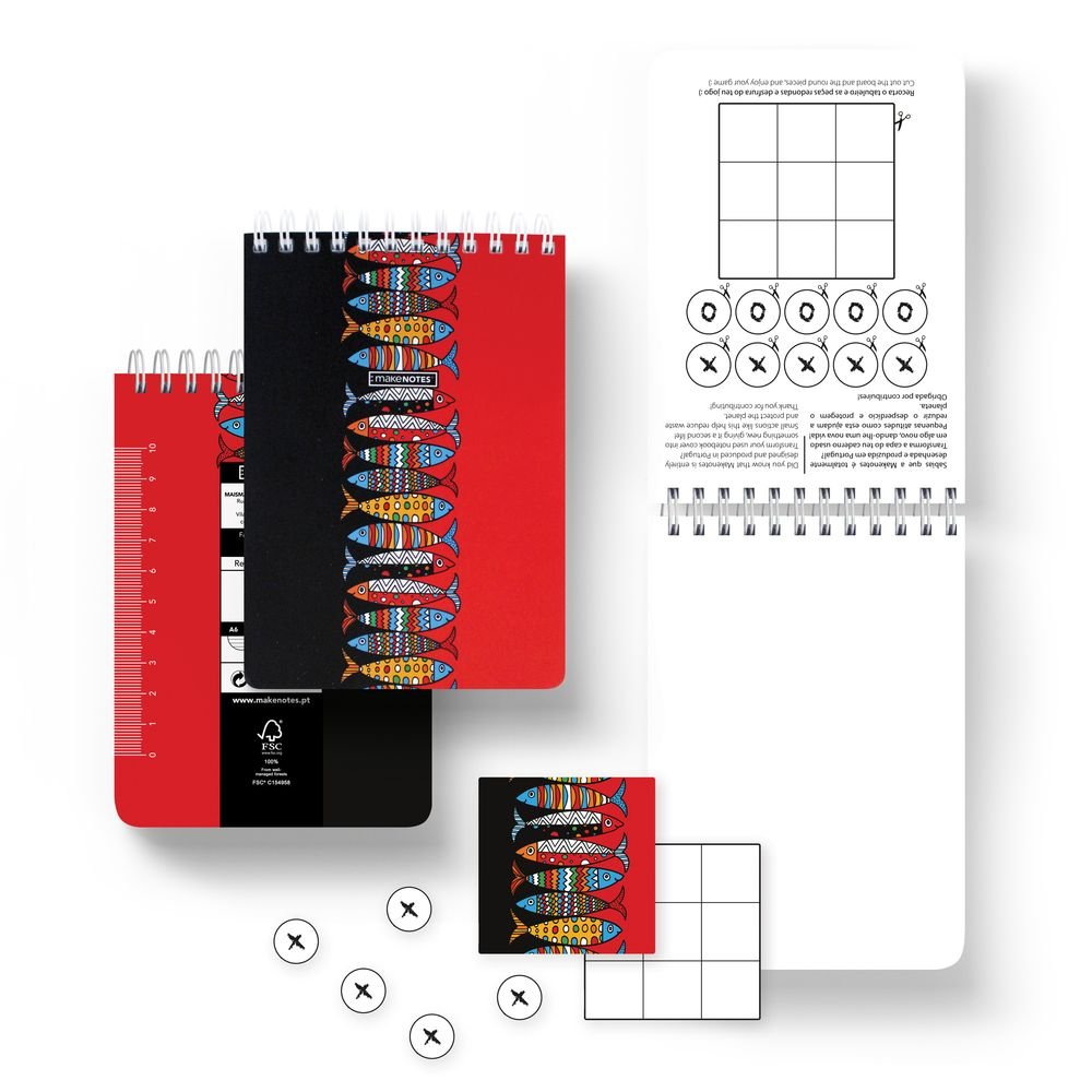 Bloc de Notas Espiral A6 Liso 80HJ 80 g Sardines MAKENOTES Imagen principal del producto