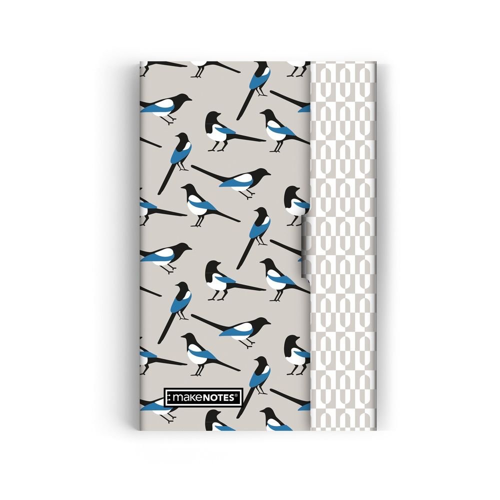 Cuaderno Grapado 9x14 cm Rayado con Solapa Magpie MAKENOTES
