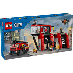 LEGO PARQUE DE BOMBEROS CON CAMION DE BOMBEROS | LEGO CITY | 1 UNIDAD | 5702017582962