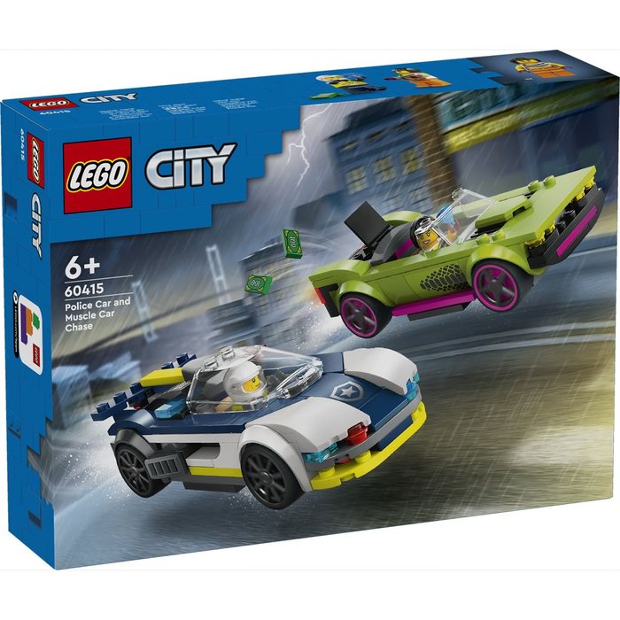 Lego Coche de Policía y Potente Deportivo LEGO City