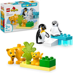 LEGO FAMILIAS DE LA FAUNA SALVAJE PINGUINOS Y LEONES | LEGO DUPLO | 1 UNIDAD | 5702017783833