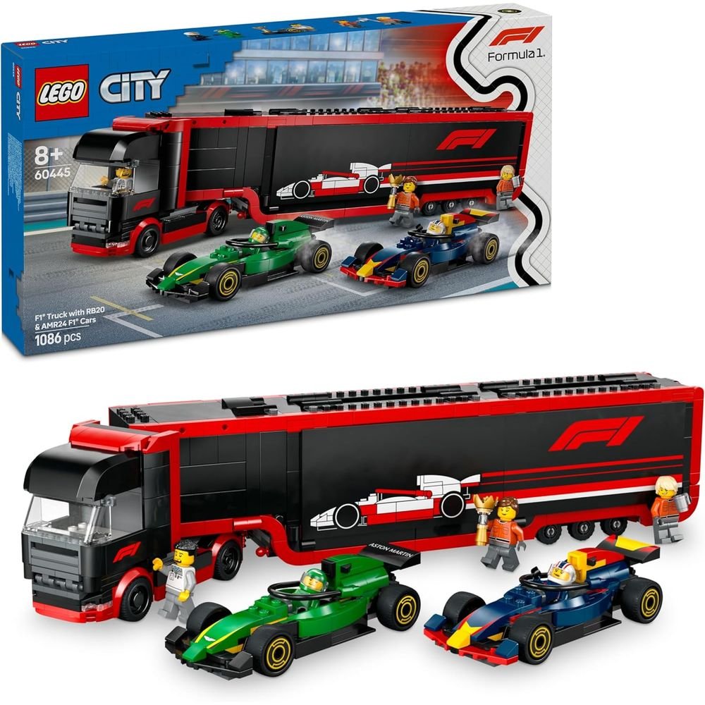 Lego Camion de F1 con Coches RB20 y Amr24 LEGO City Imagen principal del producto