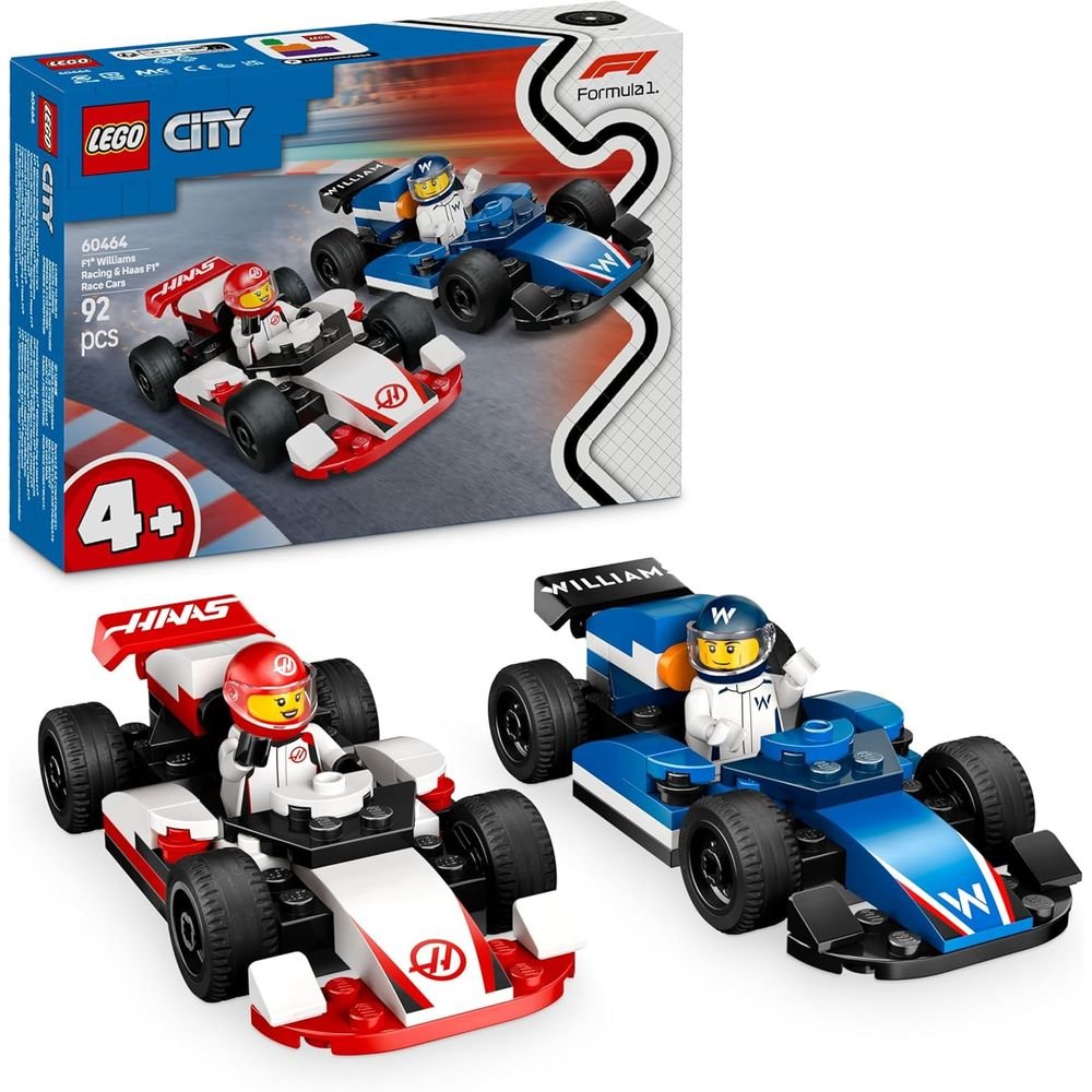 LEGO COCHES DE F1 WILLIAMS RACING Y HAAS F1 | LEGO CITY | 1 UNIDAD | 5702017812632