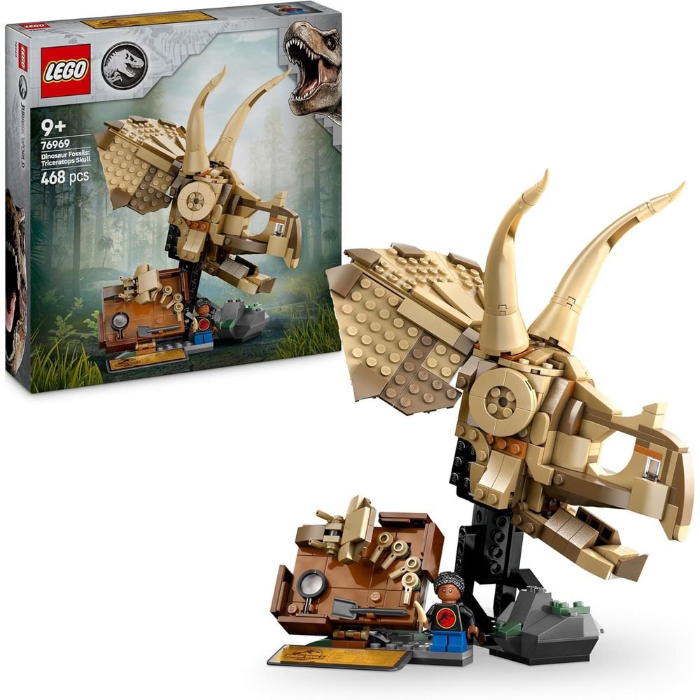 Lego Fosiles de Dinosaurio Cráneo de Triceratops Lego Jurassic World