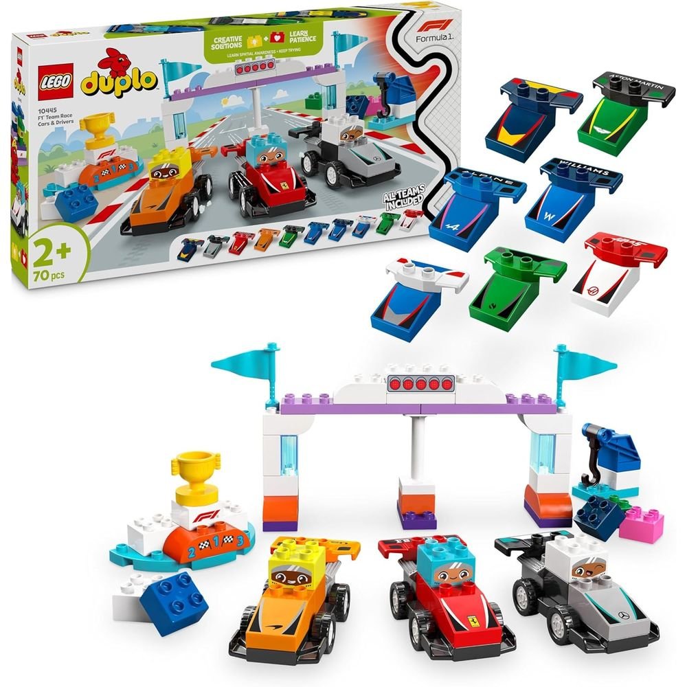 LEGO COCHES DE CARRERAS Y PILOTOS DEL EQUIPO DE F1 | LEGO DUPLO | 1 UNIDAD | 5702017815565