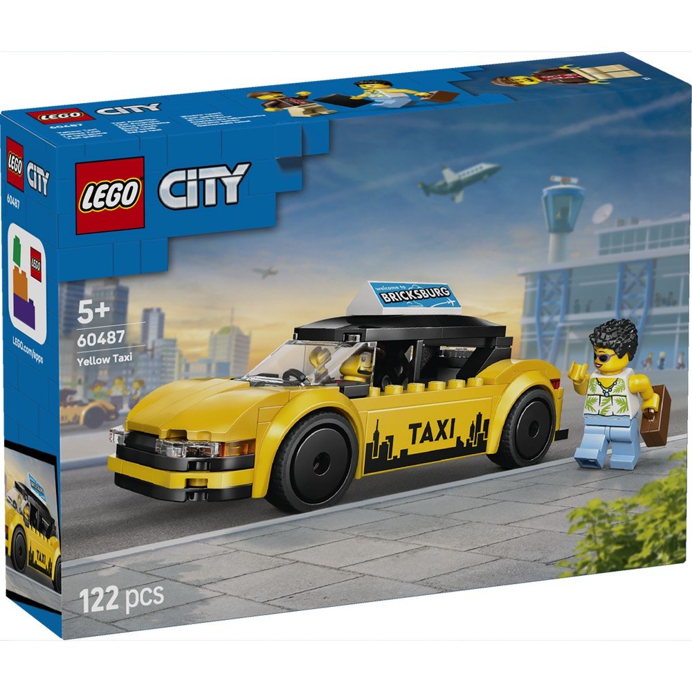 Lego Taxi Amarillo Lego City Juguete para niños a partir de 5 años