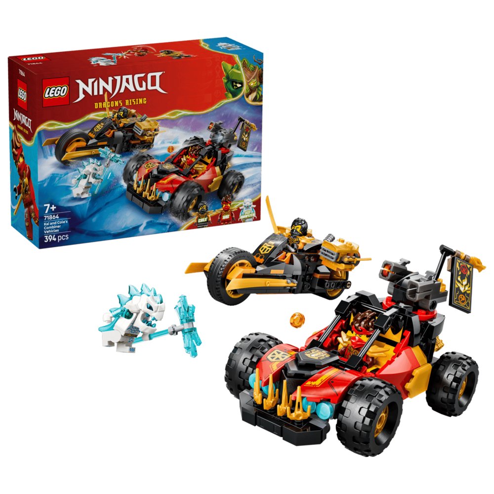 Lego Vehículos Combinables de Kai y Cole Marca Ninjago