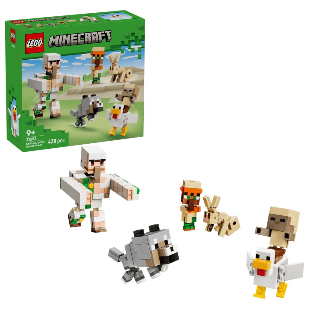 Lego Ataque del Jinete Avícola en el Desierto Lego Minecraft Juguete