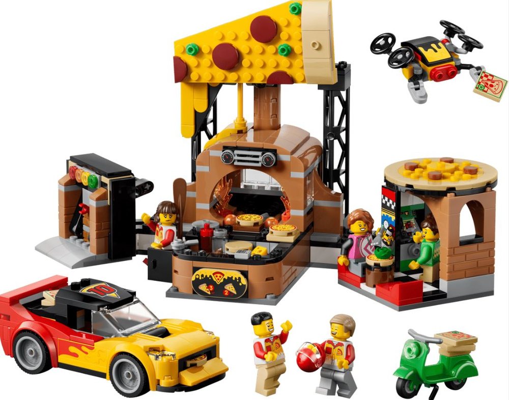 Lego Experiencia de Pizza a Domicilio con Vehículos
