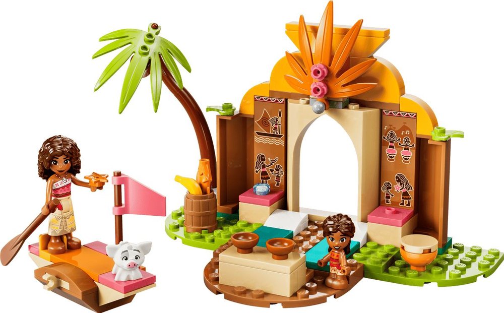 Lego Vaiana Casa de la Aldea y Barco Imagen principal del producto