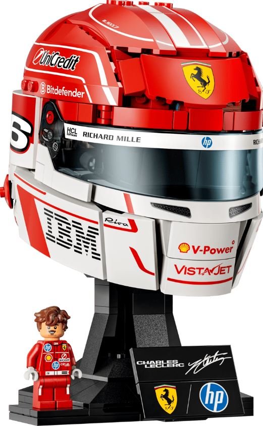 Casco de Charles Leclerc Lego Ferrari para montar y coleccionar Imagen principal del producto