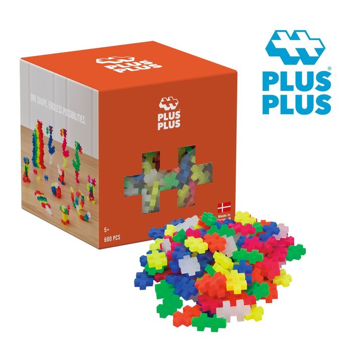 Juego Cubo de Piezas Plus Plus Neon 600 Piezas LUDILO Imagen principal del producto