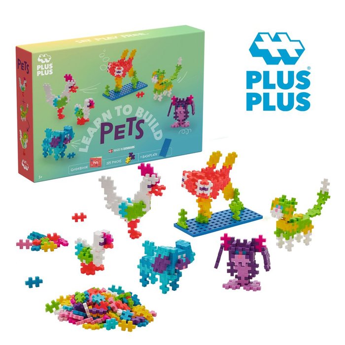 JUEGO PLUS-PLUS LEARN TO BUILD: PETS 250 PIEZAS | LUDILO | 1 UNIDAD | 5710409108836