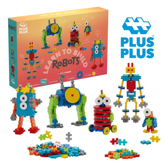 JUEGO PLUS-PLUS LEARN TO BUILD: ROBOTS 250 PIEZAS | LUDILO | 1 UNIDAD | 5710409108843
