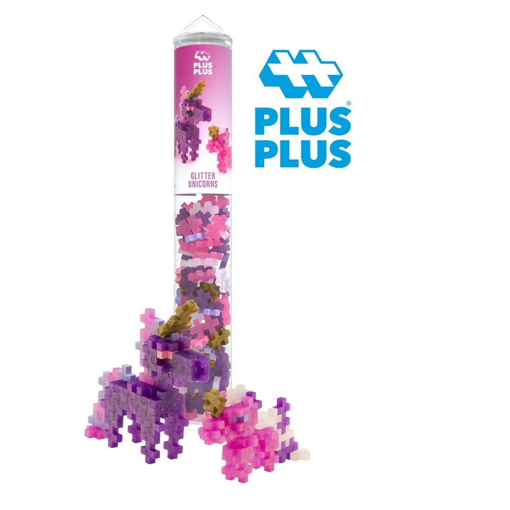 Pack Tubo Plus Plus Unicornio Purpurina 100 Pcs LUDILO
