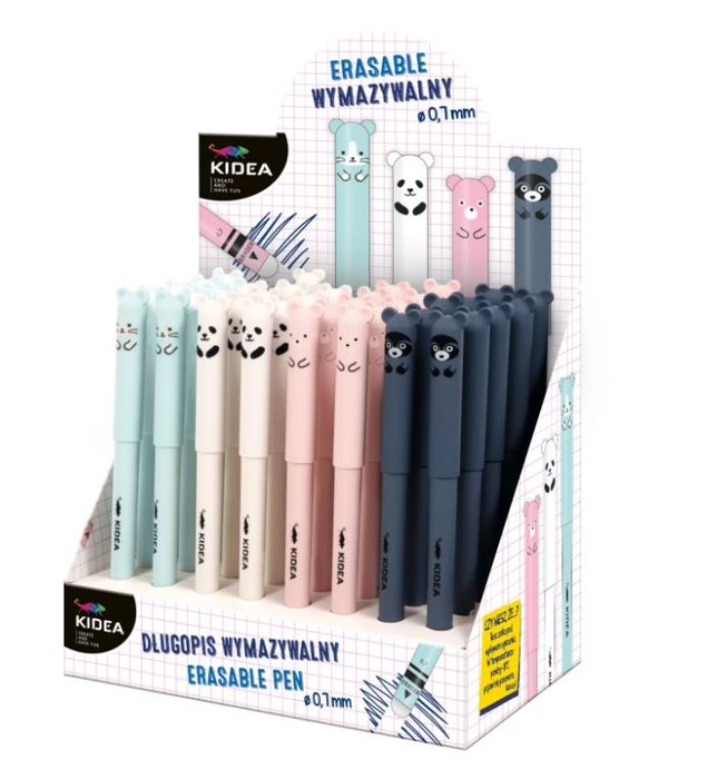 Expositor 40 Bolis Borrables Animalitos Tinta Azul Kidea Imagen principal del producto