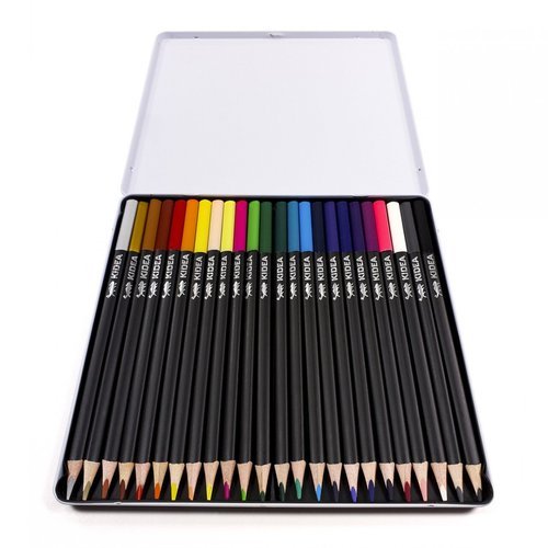 ESTUCHE METALICO 24 LAPICES COLORES KIDEA | KIDEA Imagen principal del producto