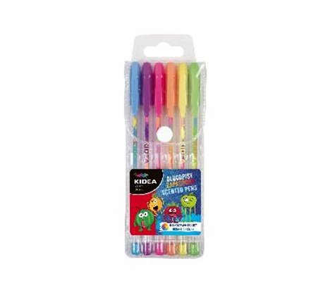 Set 6 Bolígrafos de Gel con Aroma Surtidos Kidea Imagen principal del producto