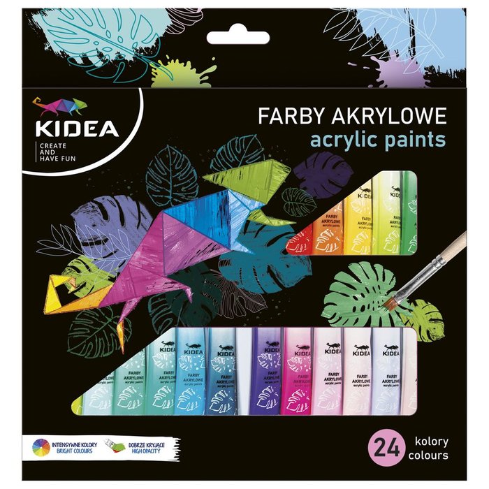 SET 24 TUBOS PINTURA ACRILICA KIDEA | 1 UNIDADES | (KIDEA) Imagen principal del producto