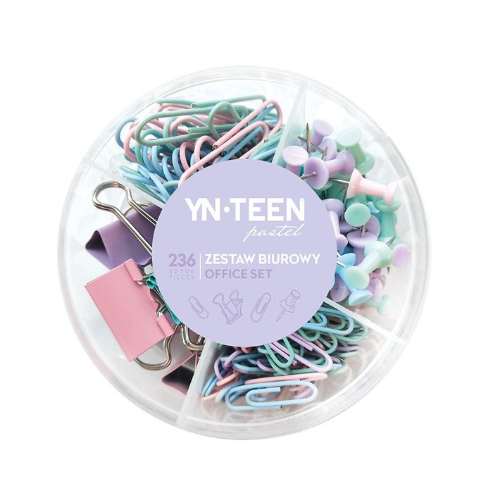 Set Oficina Redondo Pastel 236 Piezas Marca Inter Druk