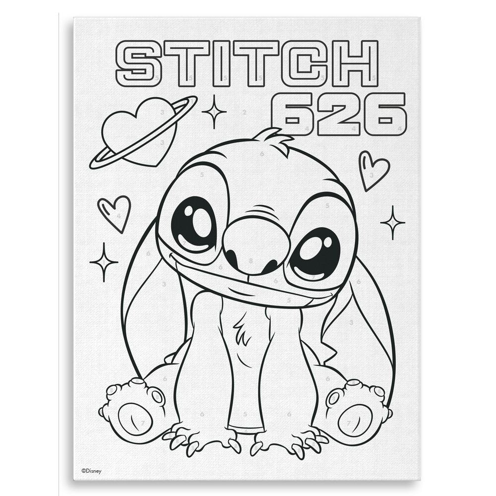 Set Pinta Tu Lienzo con 8 Acuarelas Stitch Kids Licensing