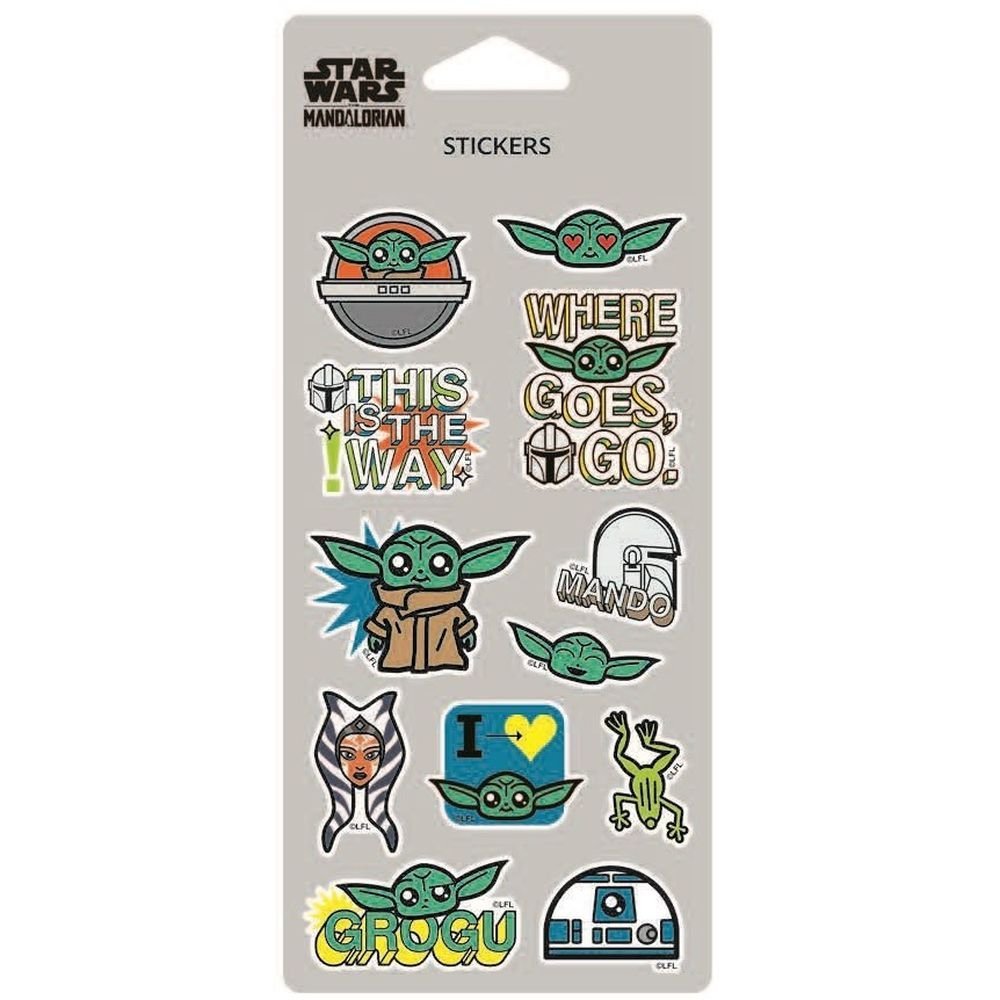 Pegatinas Black Collection Grogu Marca Coolpack Pack 21,5 cm Imagen principal del producto