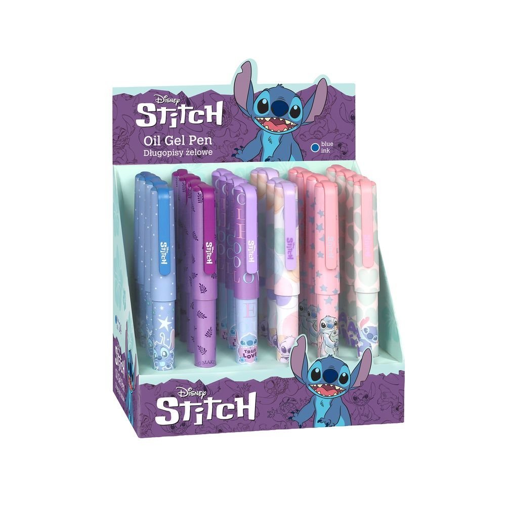Expositor 24 Bolígrafos Gel Tinta Azul Stitch Pastel COOLPACK Imagen principal del producto