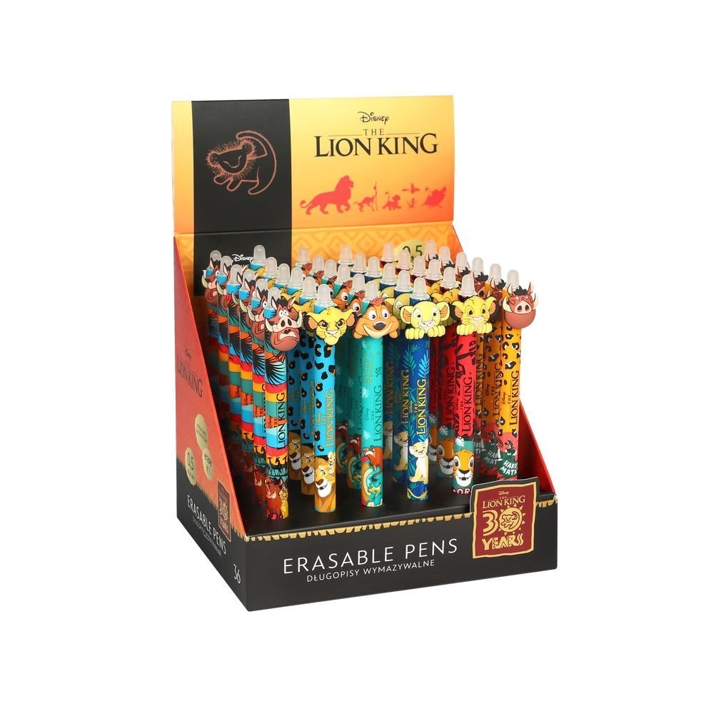 Expositor 36 Bolígrafos Borrables Rey León Coolpack Imagen principal del producto