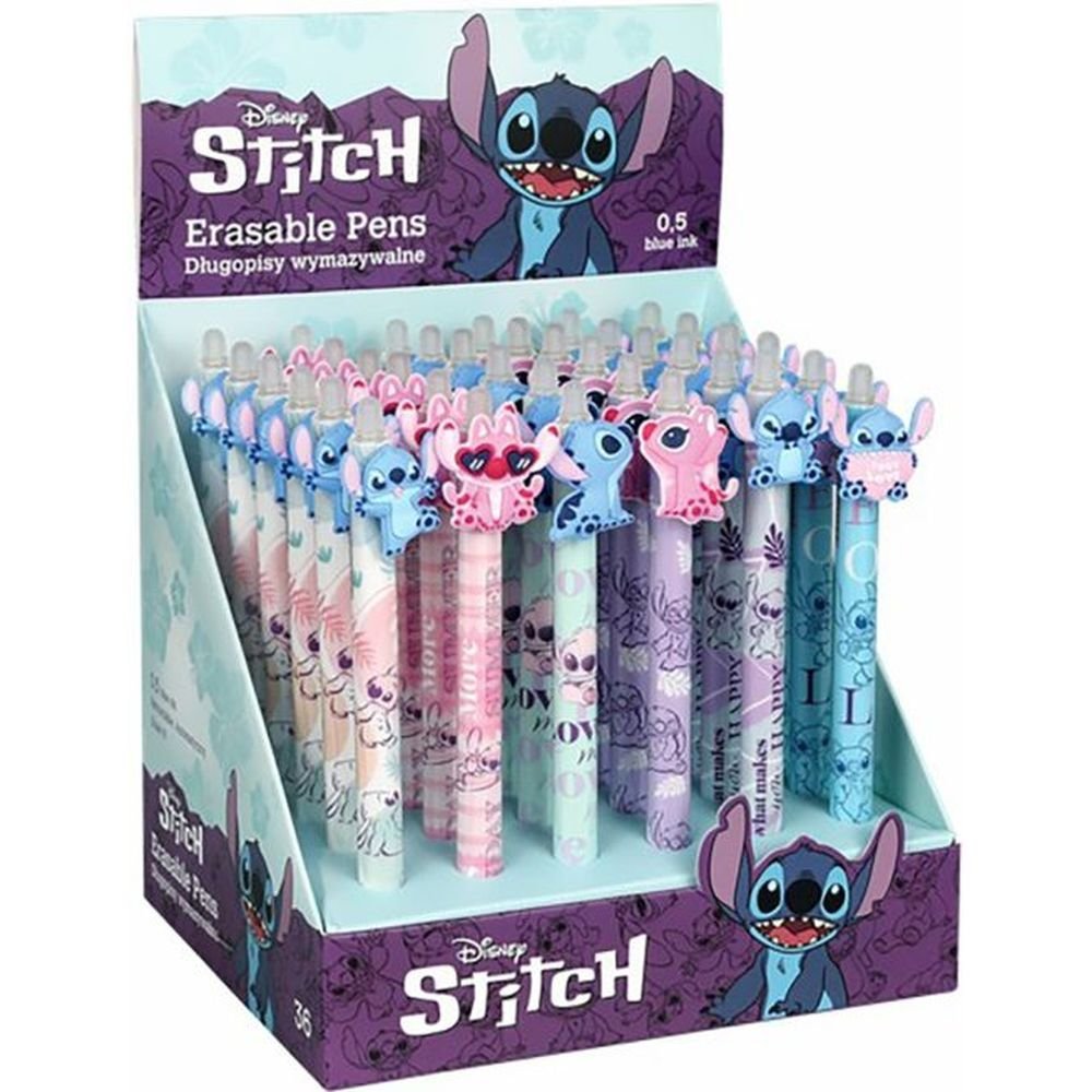 Expositor 36 bolígrafos borrables Stitch Pastel COOLPACK