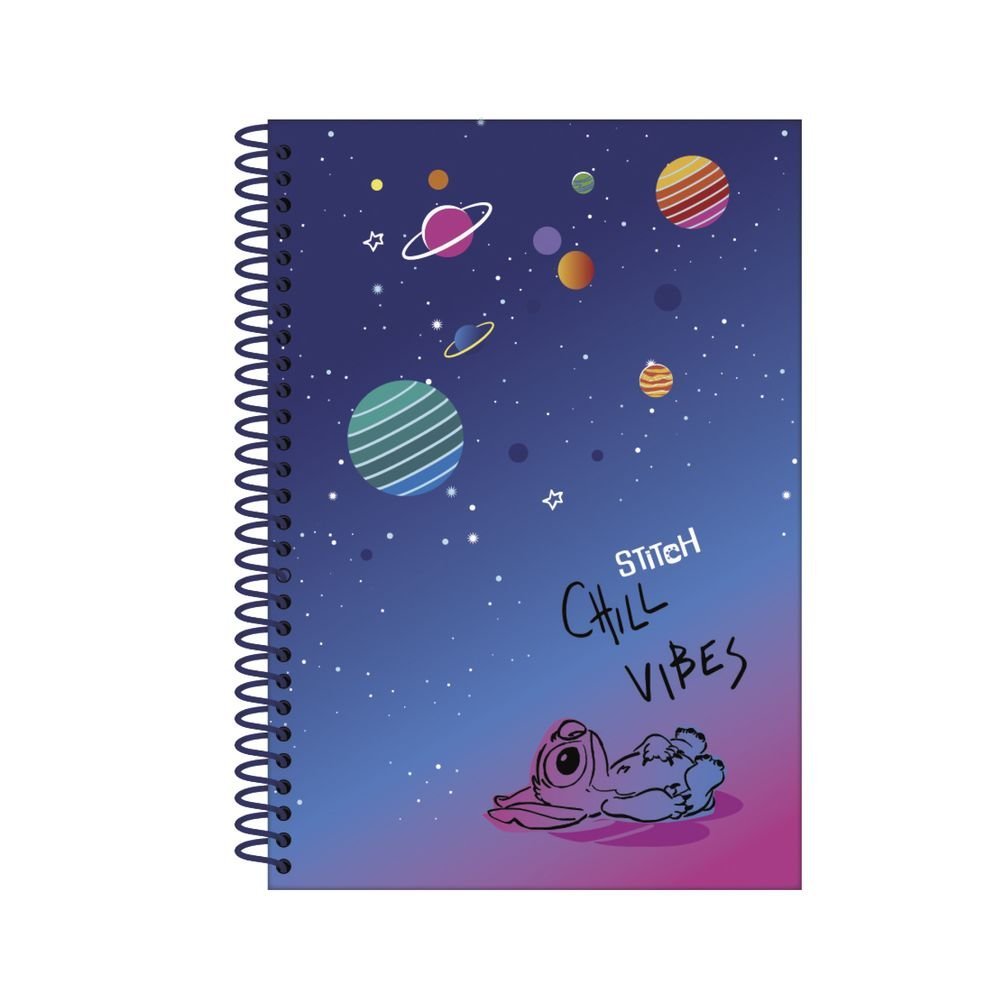 Cuaderno A4 Espiral 100 Hojas Cuadrícula Stitch Black Chill COOLPACK Imagen principal del producto