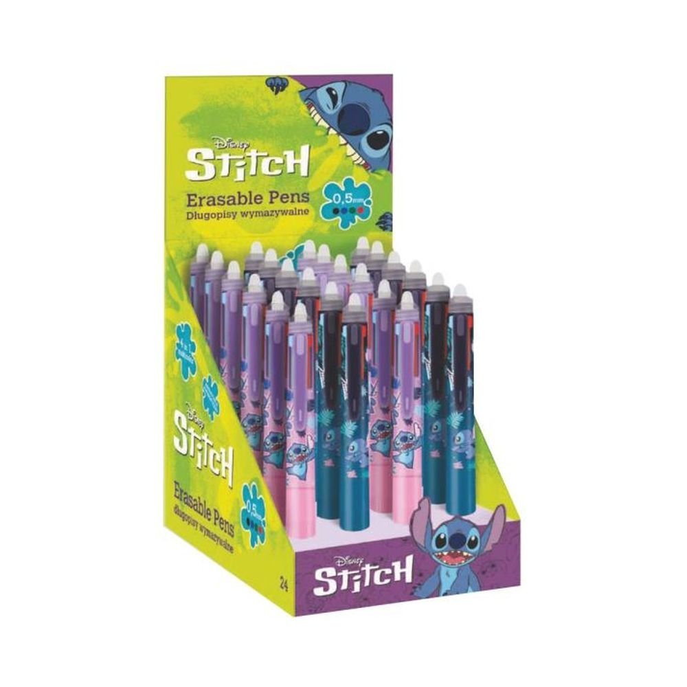 Expositor 24 Bolígrafos Borrables Multicolor 4 en 1 Stitch COOLPACK Imagen principal del producto