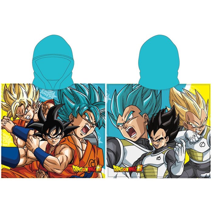 Poncho Playa Micro 55x110 cm Niño Dragon Ball New Import SL