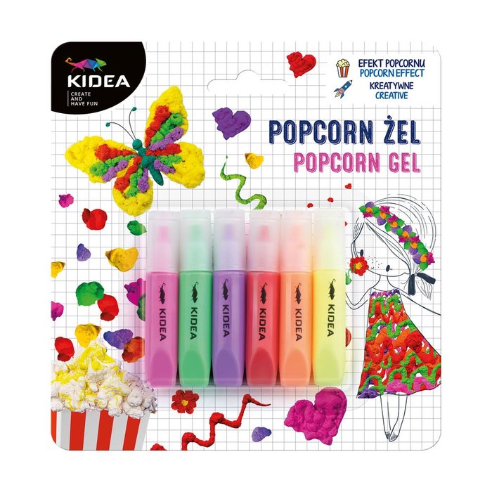 Set 6 botes de gel popcorn Kidea Imagen principal del producto