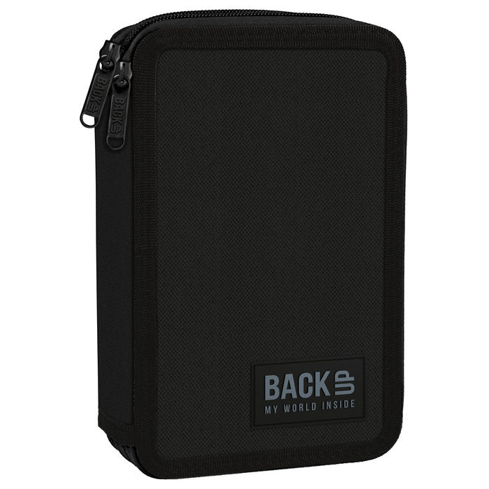 PLUMIER DOBLE CON RELLENO NEGRO BASICO | DERFORM Imagen principal del producto
