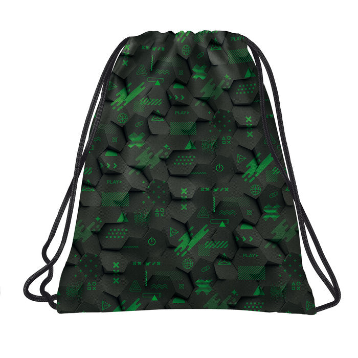 SACO DE CUERDAS SIMBOLOS GAMER NEON | DERFORM Imagen principal del producto
