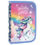 PLUMIER SIMPLE RELLENO CON ORGANIZADOR UNICORNIO ARCOIRIS | DERFORM