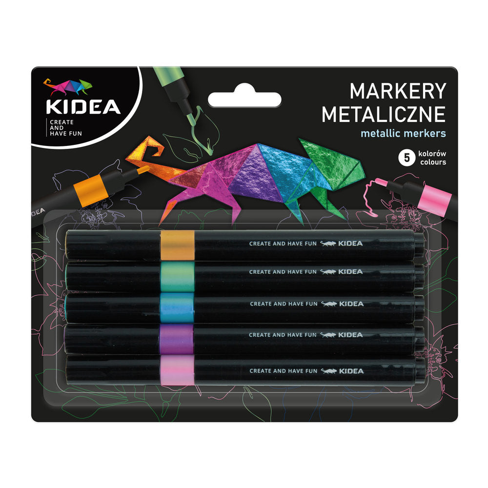 Blister de 5 rotuladores metalizados Kidea Imagen principal del producto