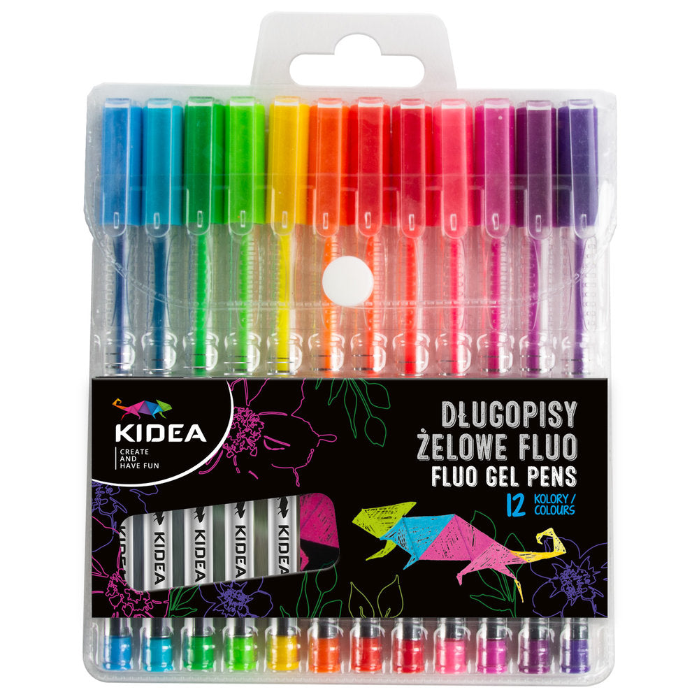 Set 12 Bolígrafos Gel Colores Fluor Kidea Imagen principal del producto