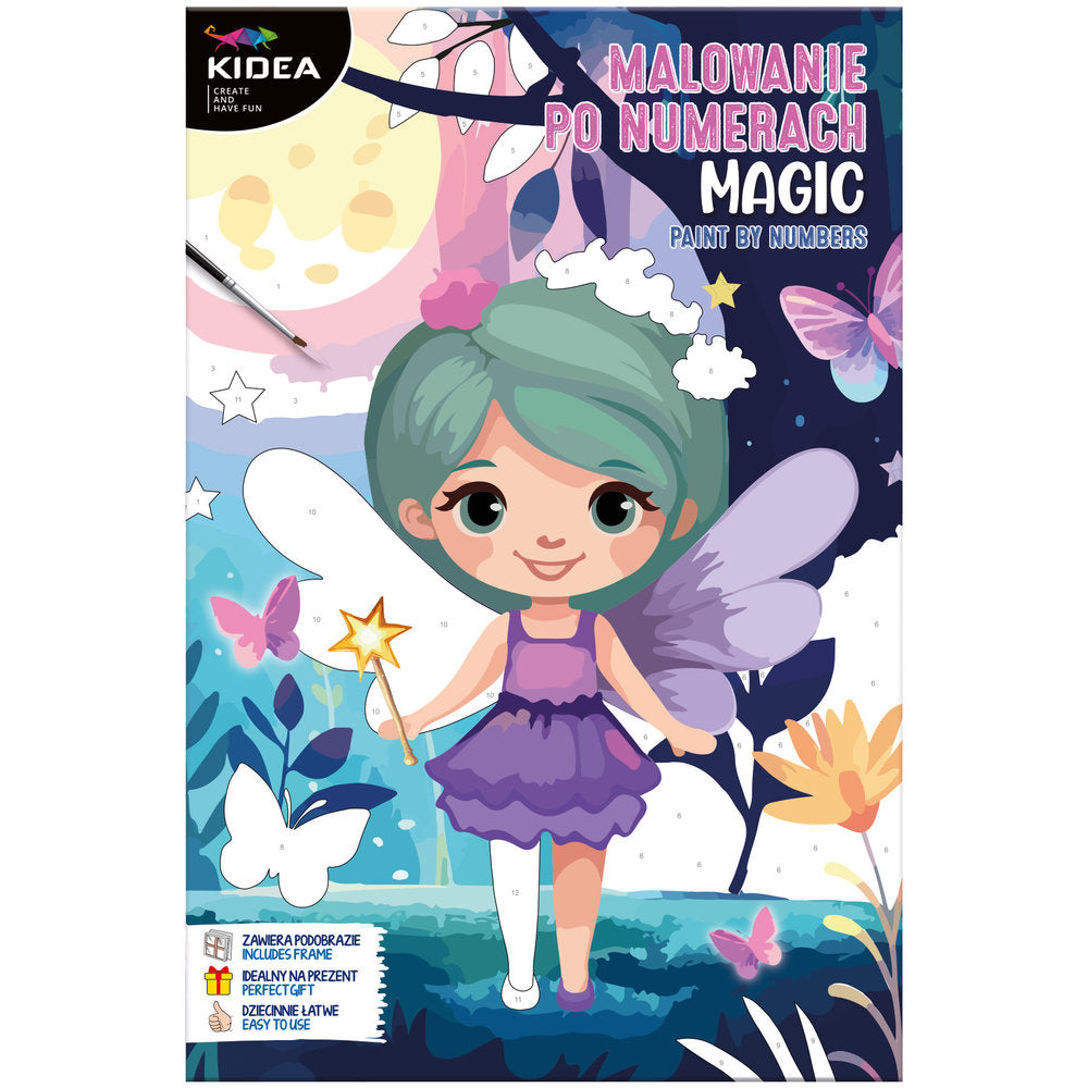 Set Pintar por Numeros Infantil Hada KIDEA