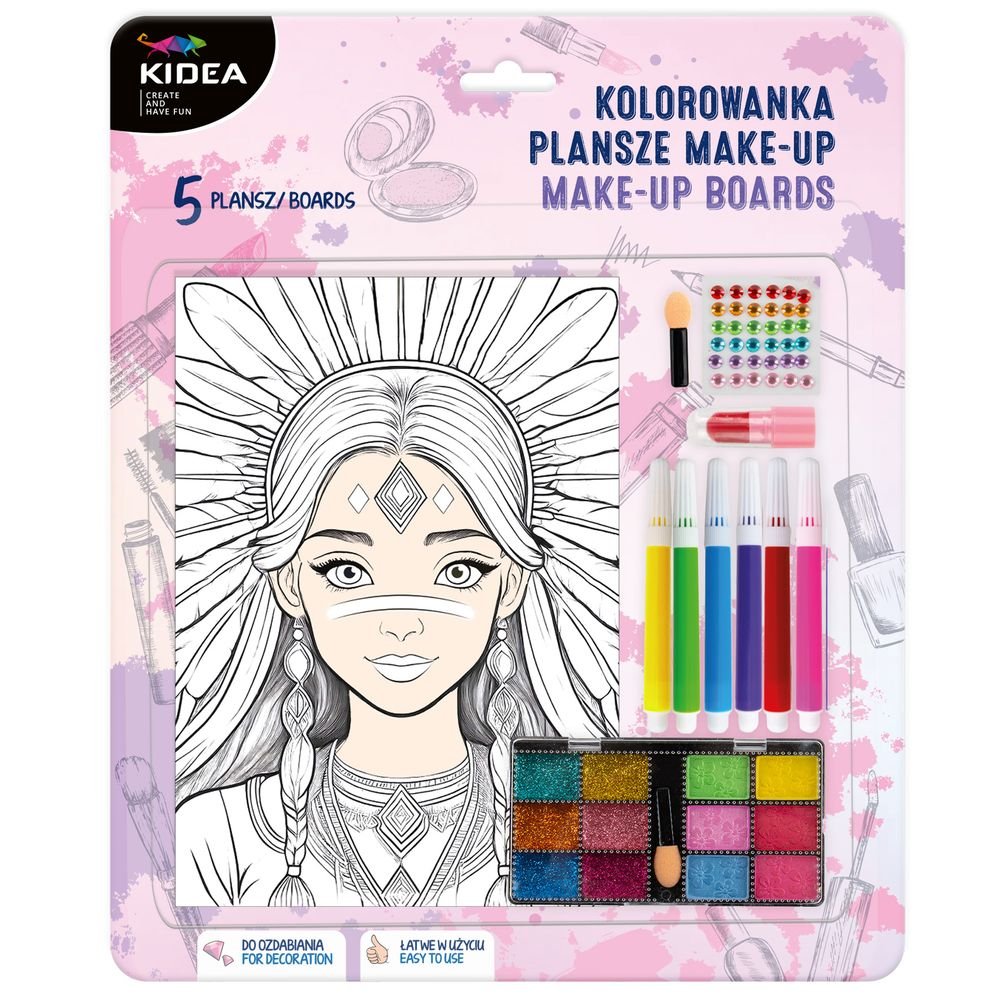 Set Cuaderno Plantillas y Maquillaje KIDEA