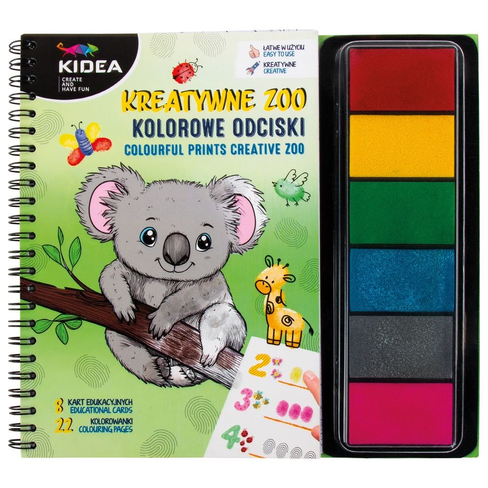 Set Cuaderno Actividades y Pintura Dedos Koala Kidea