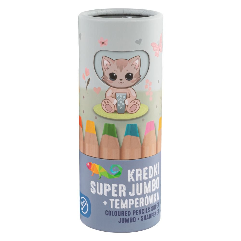 Set Caja 6 Lápices Jumbo Infantil Kidea