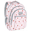 Mochila escolar triple 42x30 Fresas Rayas Rosas Derform