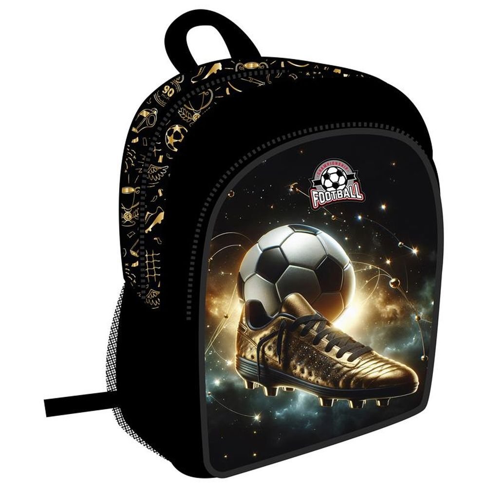 Mochila infantil 29x24 Futbol Dorado DERFORM