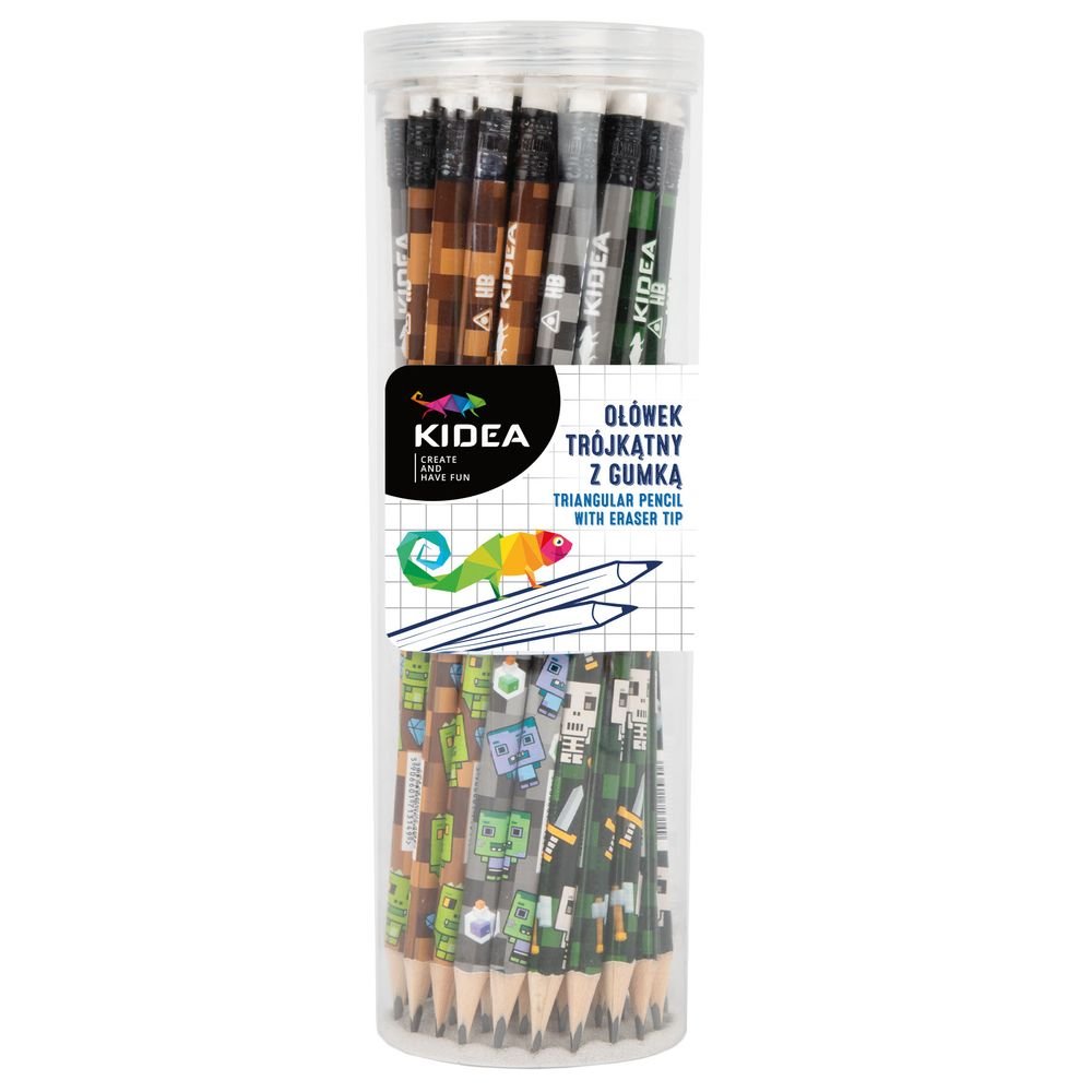 Bote 48 lápices con goma grafito HB Maincraft Kidea Imagen principal del producto