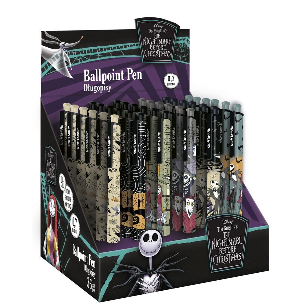 Expositor 36 Bolígrafo Gel Tinta Azul The Nightmare Before C Coolpack