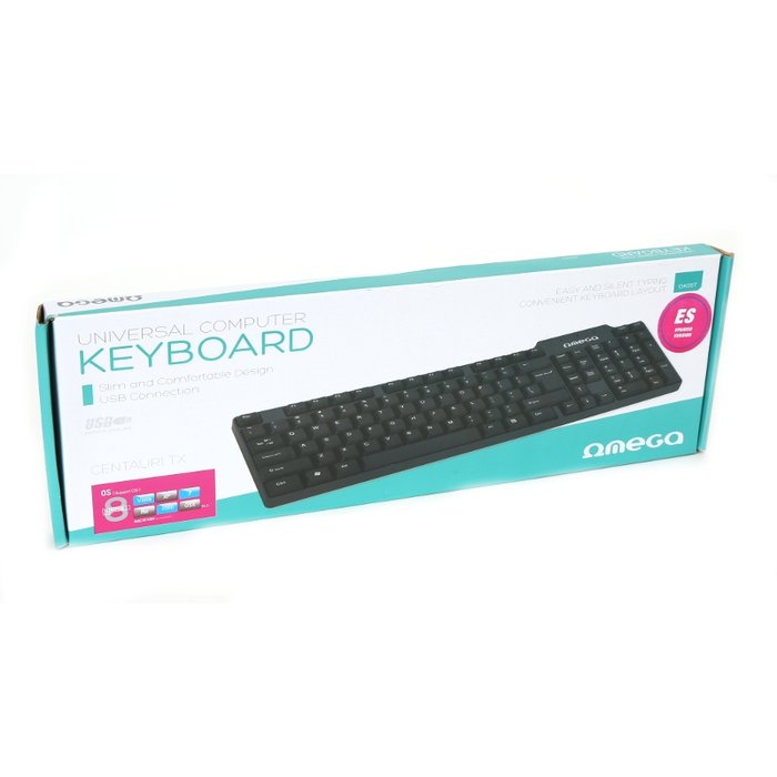 Teclado Omega Español USB 05T con Cable Vini Trading