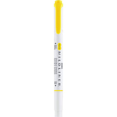 Rotulador Mildliner Doble Punta Friendly Amarillo Limon | Zebra Pen | Pack 10 Unidades